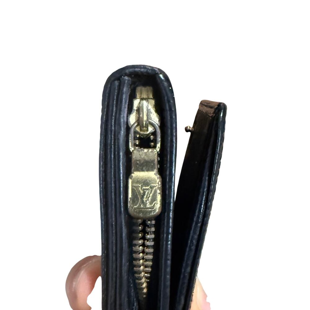 Louis Vuitton Black Epi Leather Trésor Long Wallet with COA - Picture 7 of 8